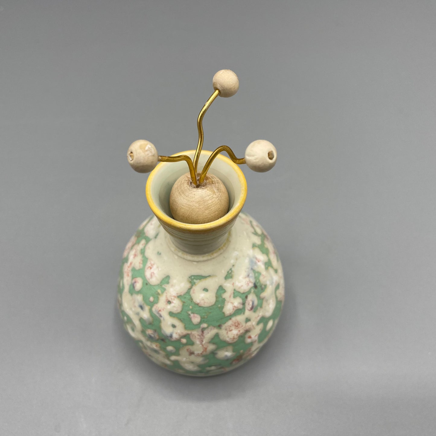 Geoffrey Swindell Mini Bud Vase with decorative stopper