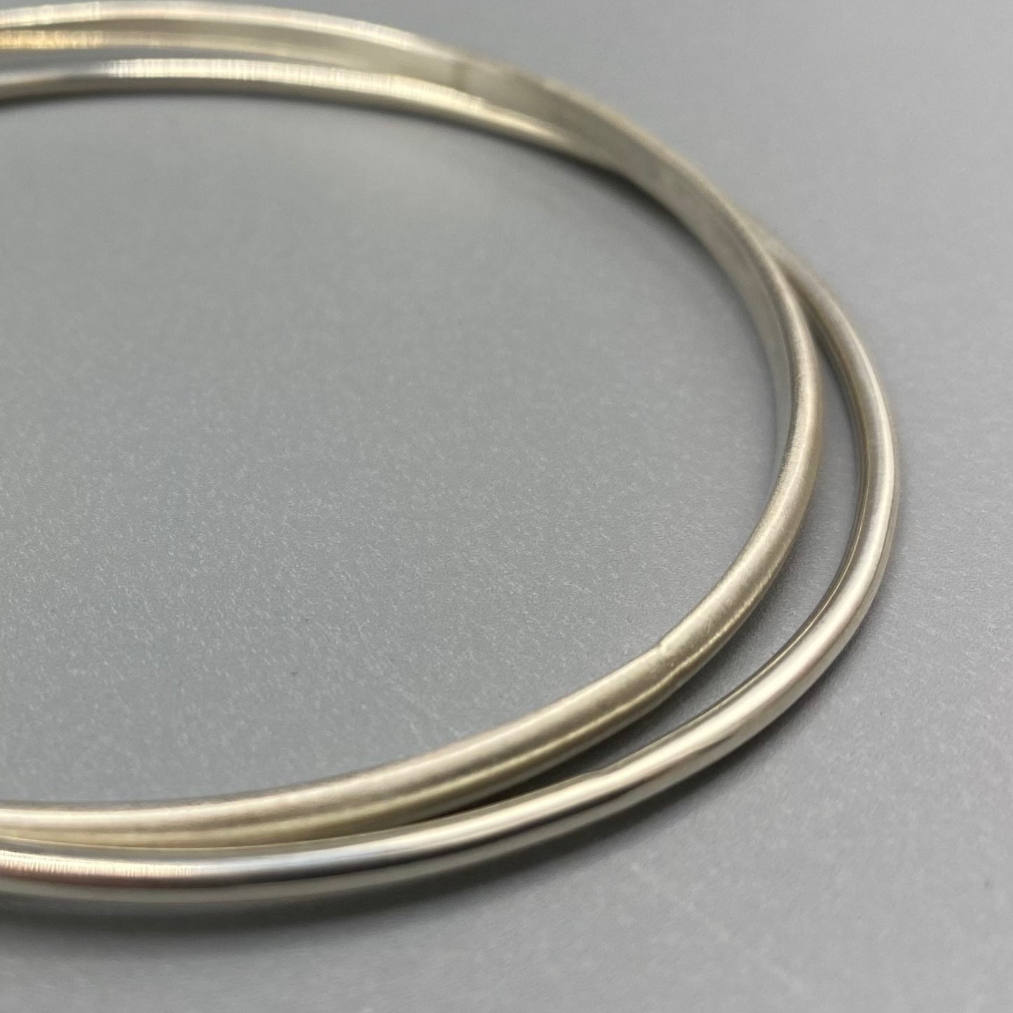 Sarah McCallum Brushed & Polished Silver Linked Bangle