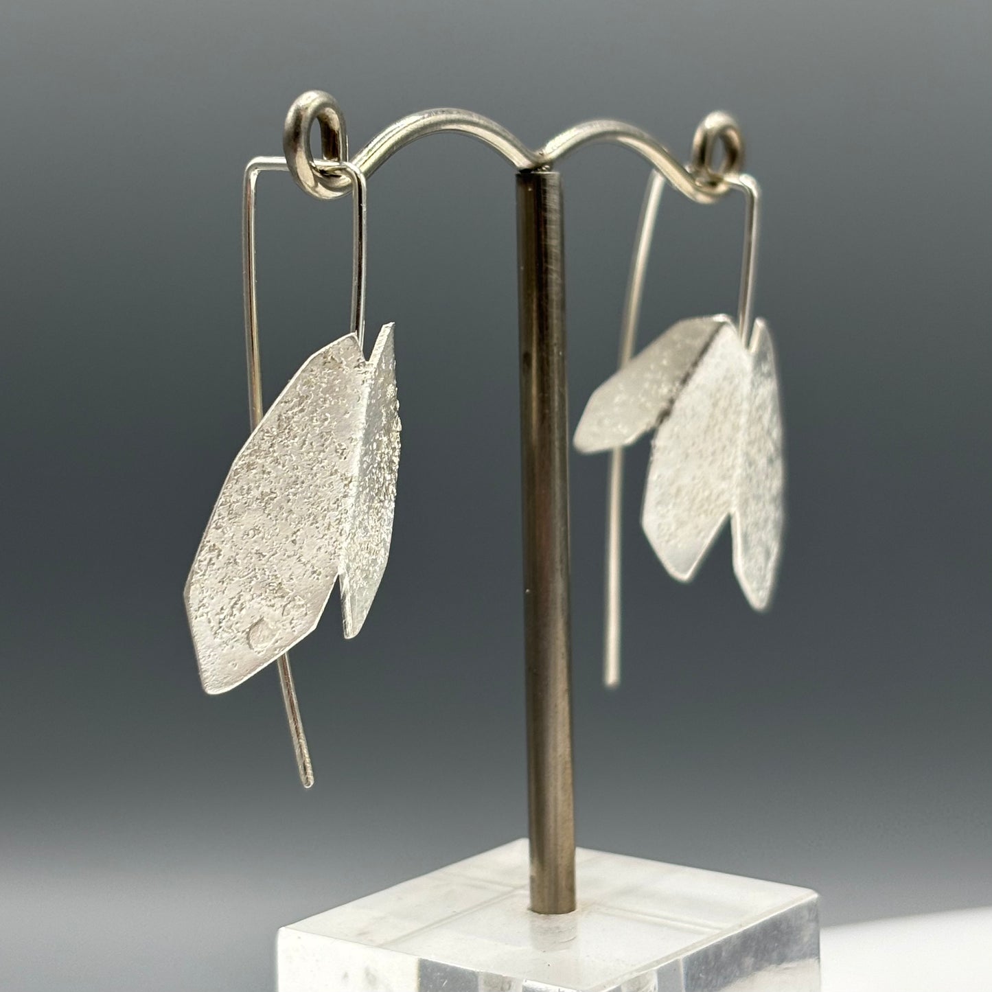 RawObjekt 'Butterflies Drop Earrings' in Sterling Silver
