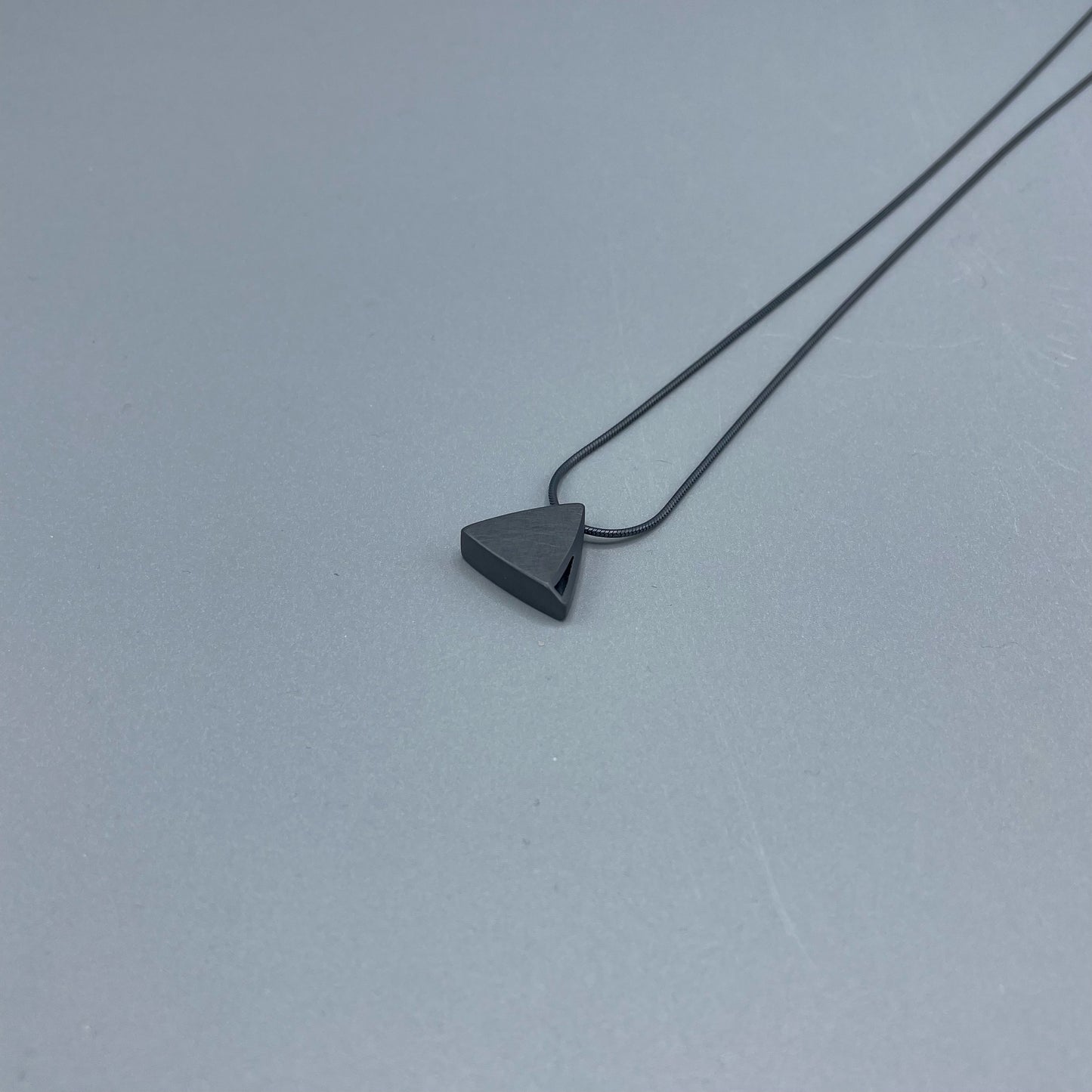 Sheng Zhang 'Curved Curves' Triangle Pendant
