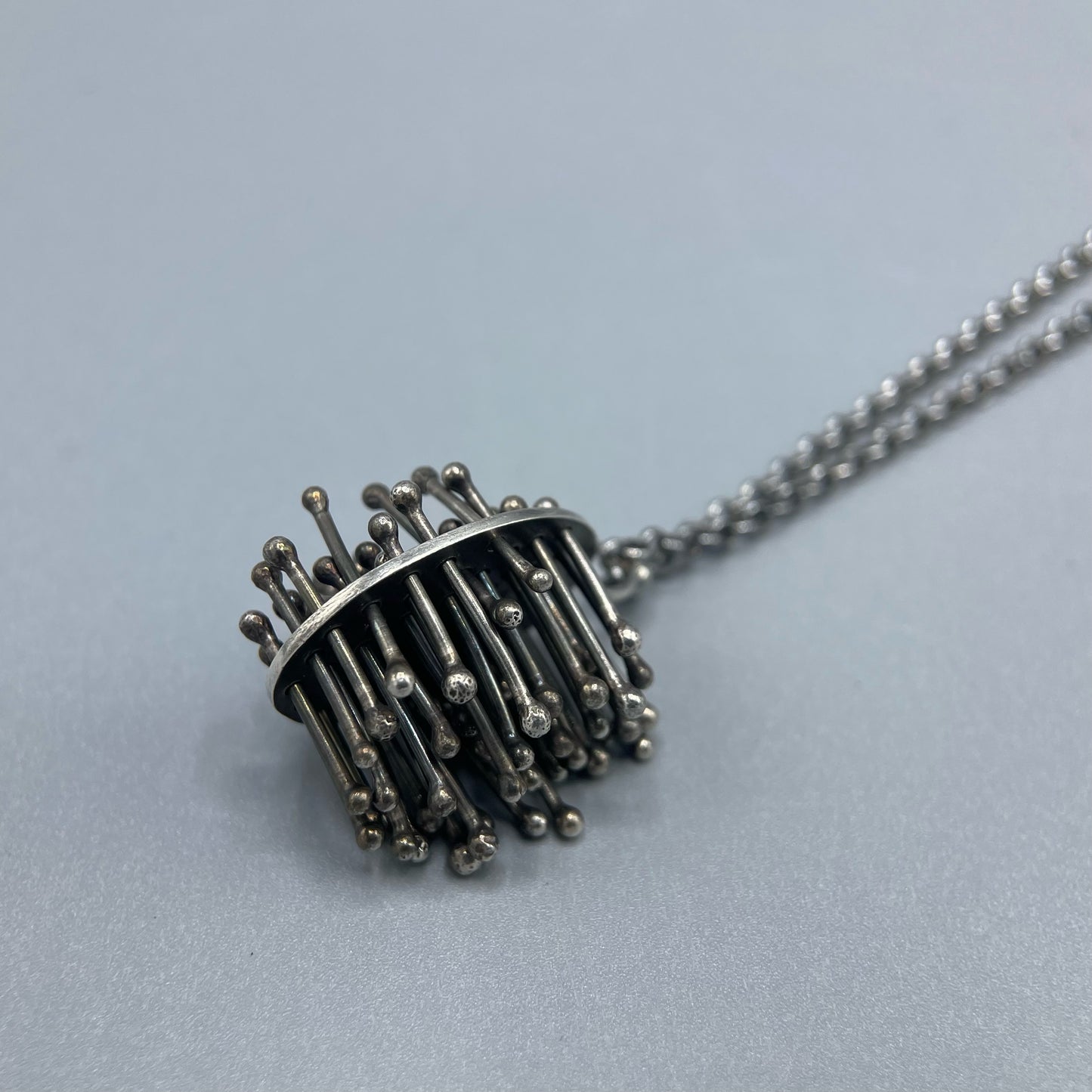 Emma McGilchrist Large Oxidised Moss Pendant