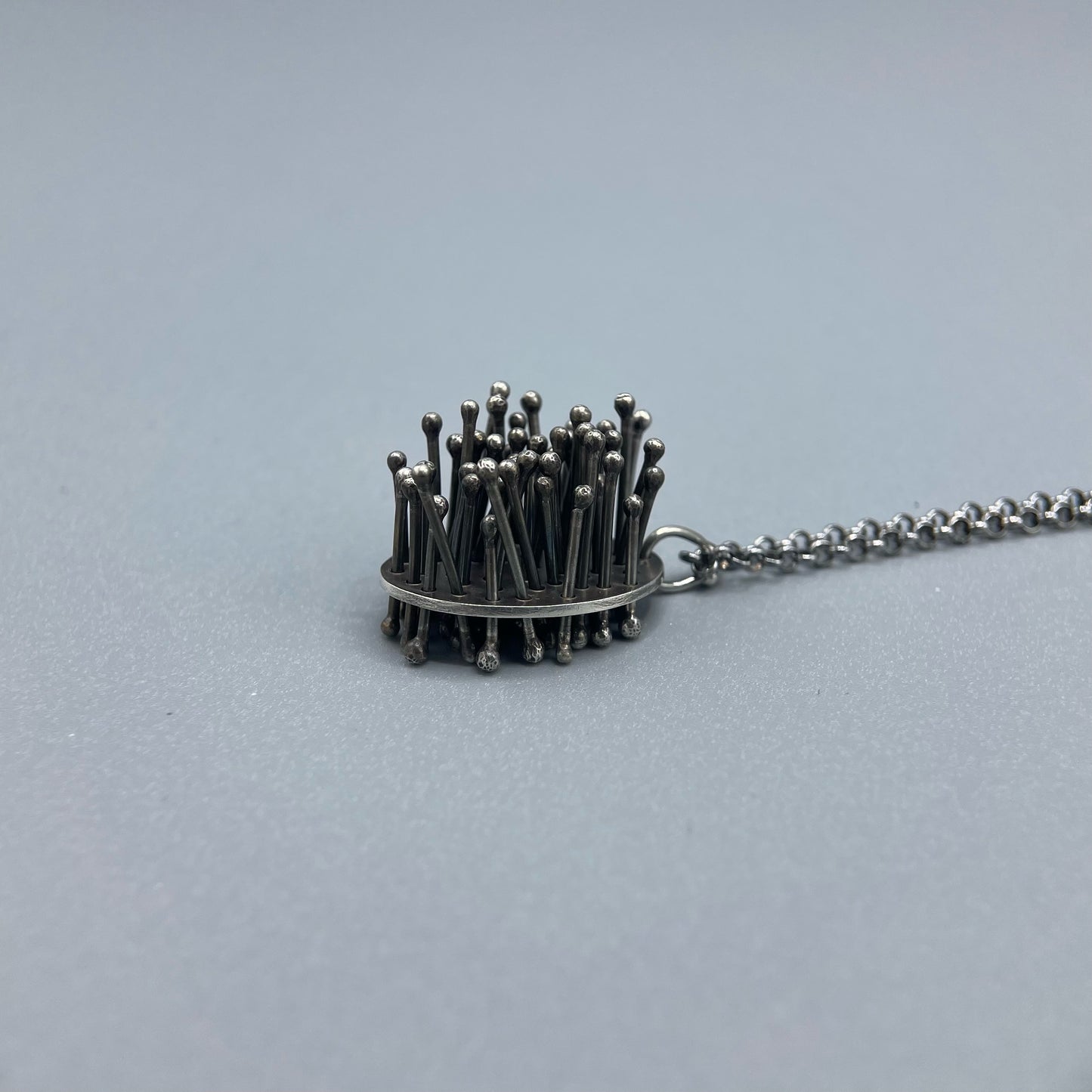 Emma McGilchrist Large Oxidised Moss Pendant