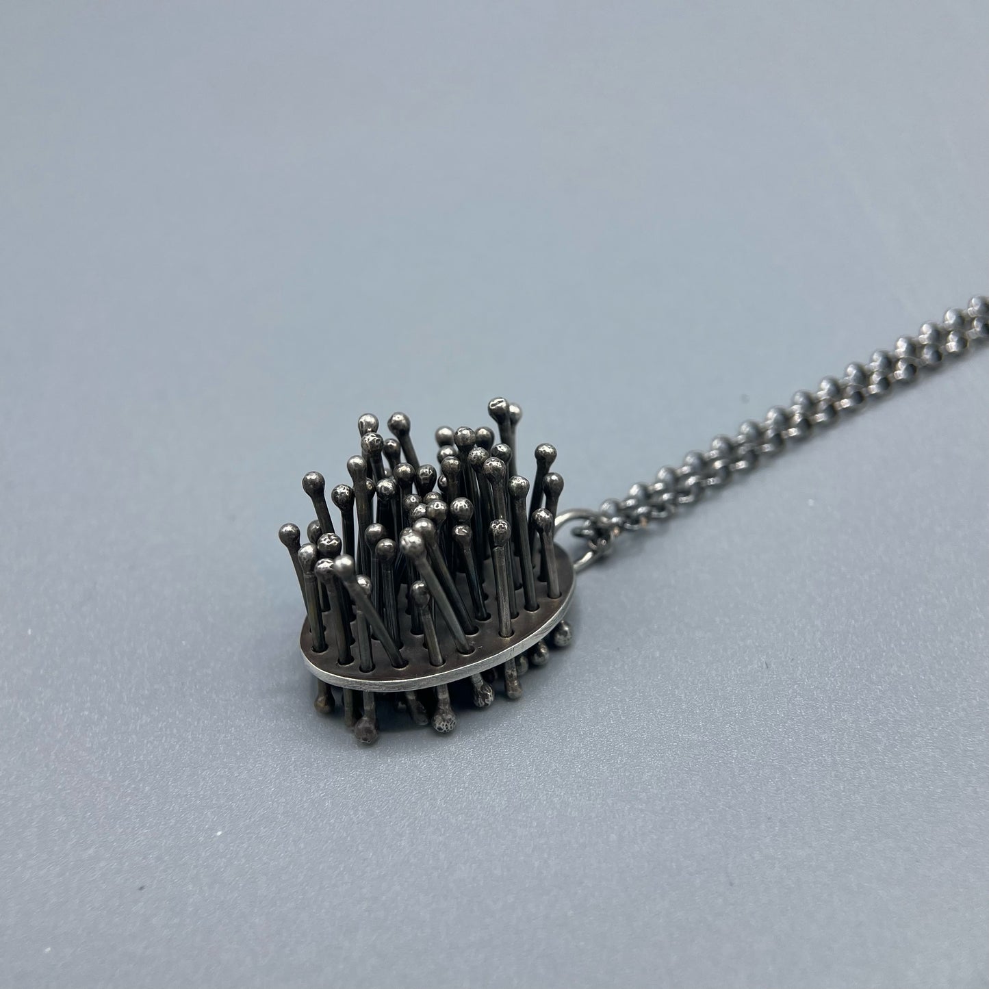 Emma McGilchrist Large Oxidised Moss Pendant