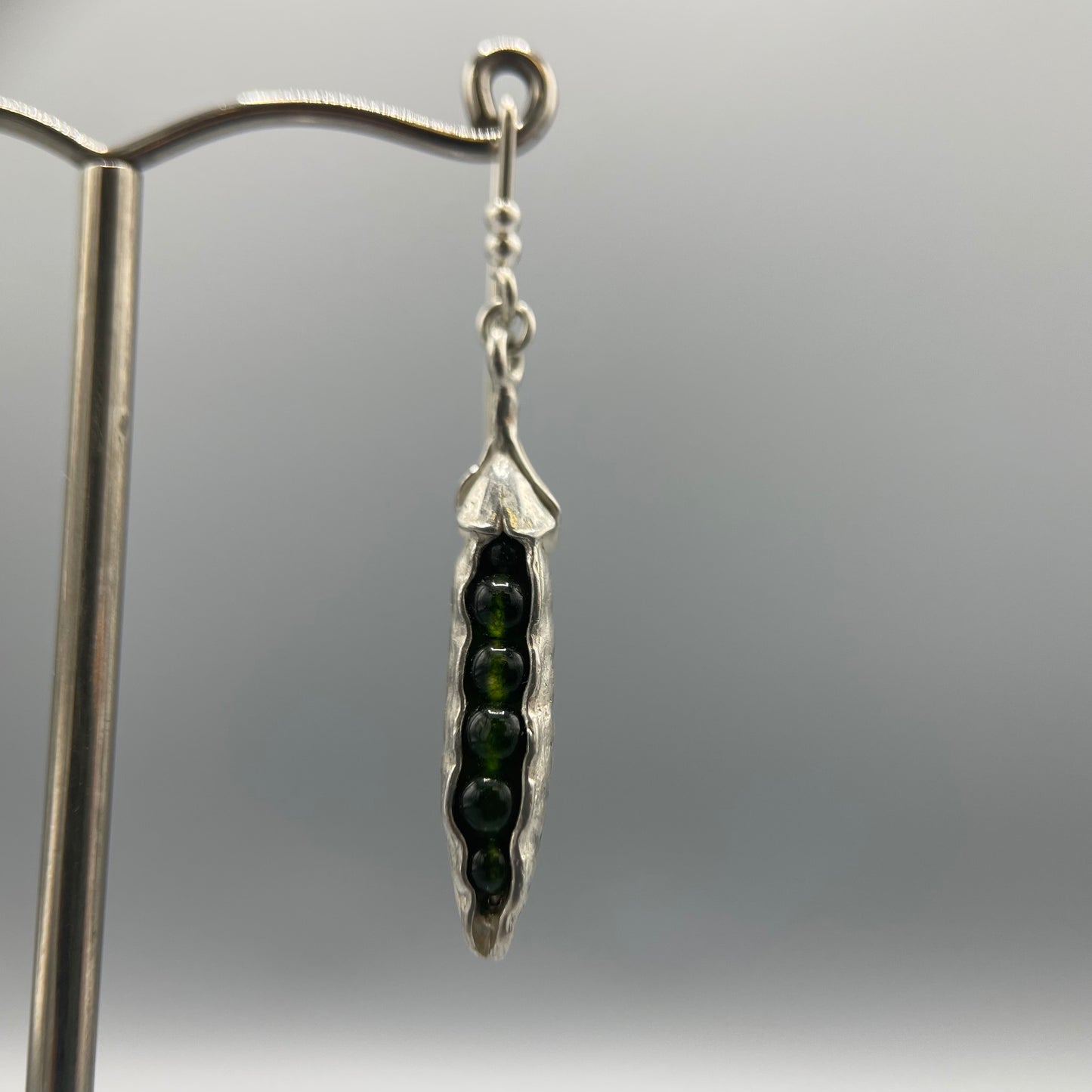 Tim Blades Pea Pod Drop Earrings