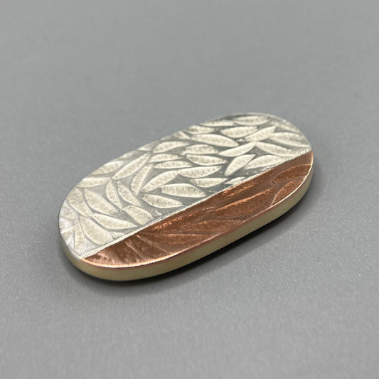 Papermetal 'Landscape' Oval Brooch