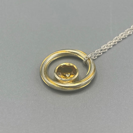 Alice Gow Twist Continuum Citrine Pendant