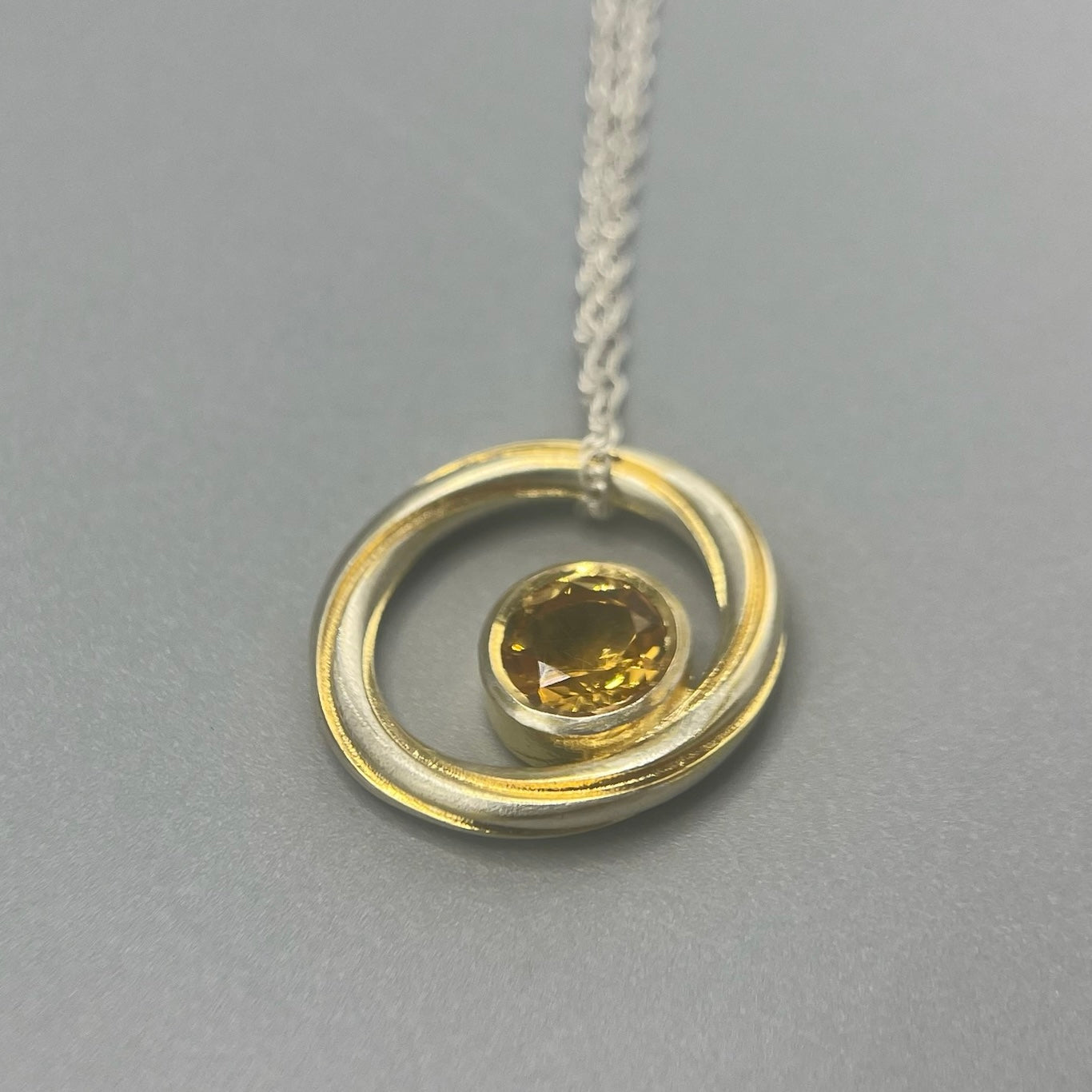 Alice Gow Twist Continuum Citrine Pendant