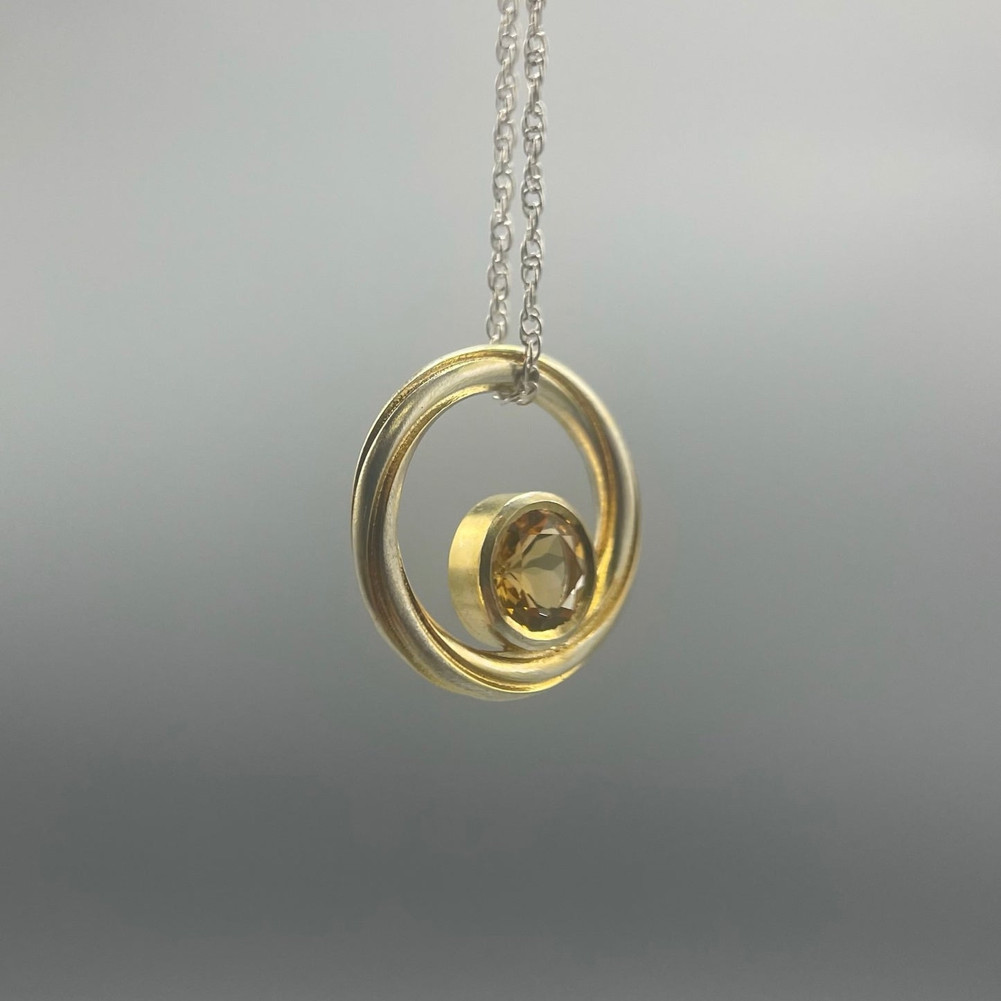 Alice Gow Twist Continuum Citrine Pendant