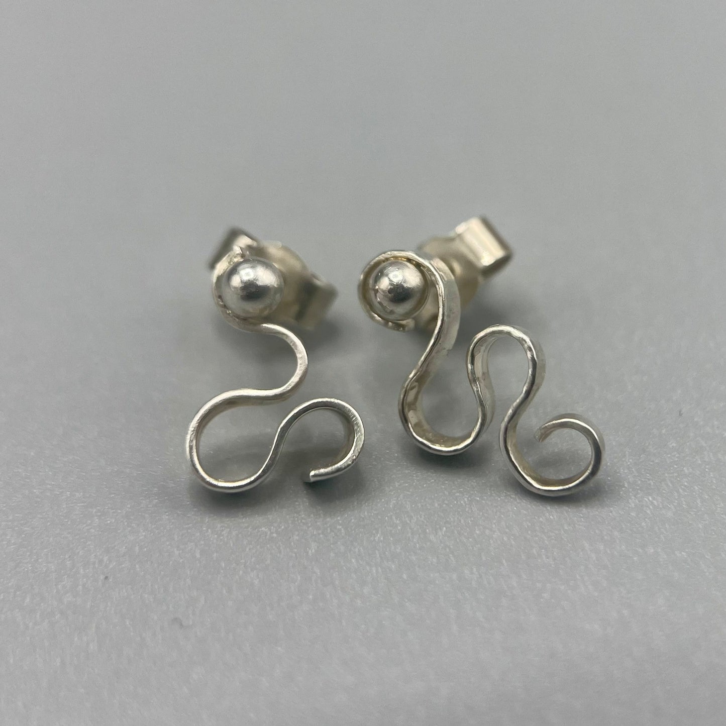 Victoria Sackwild Silver Swirl Studs