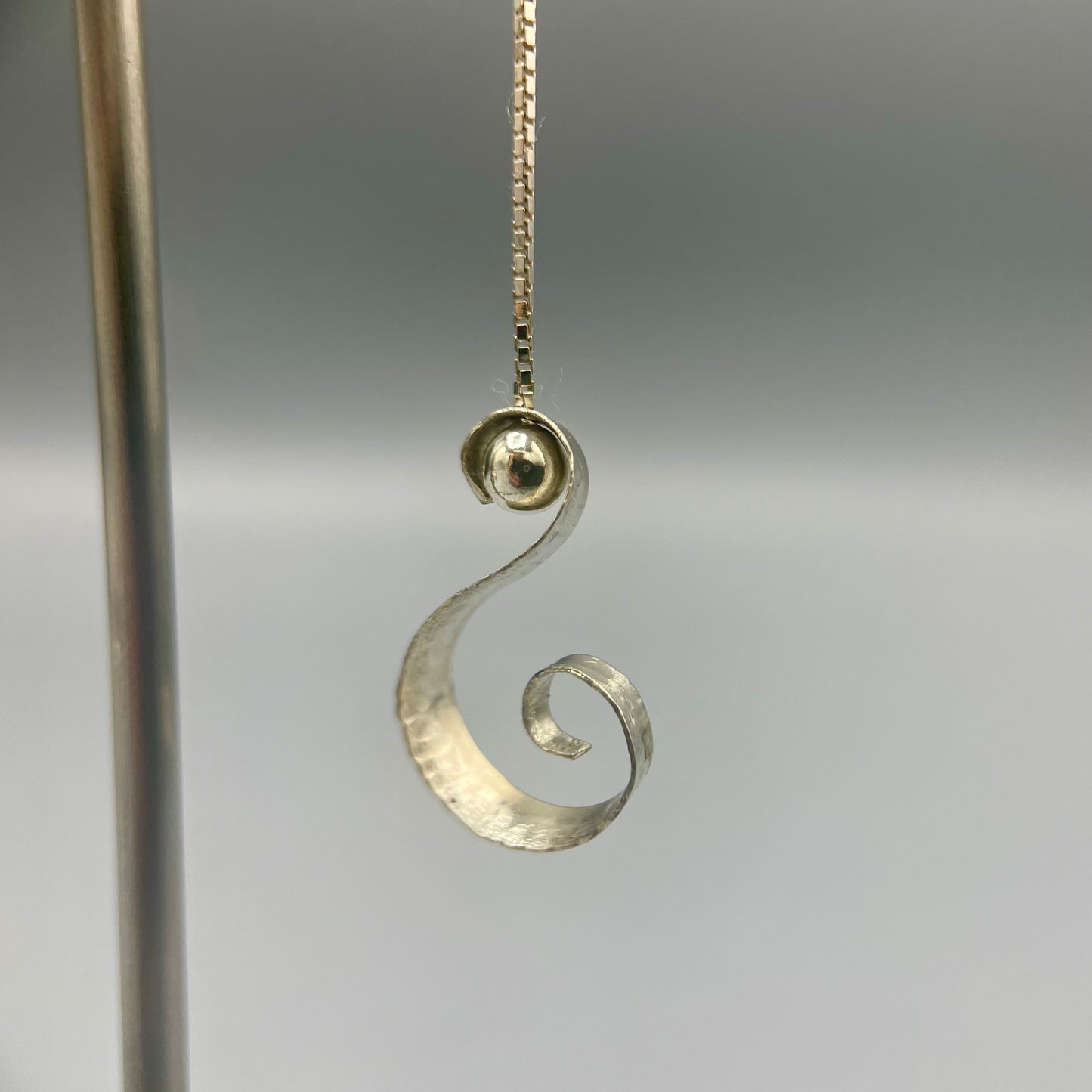 Victoria Sackwild Silver Swirl Long Drops
