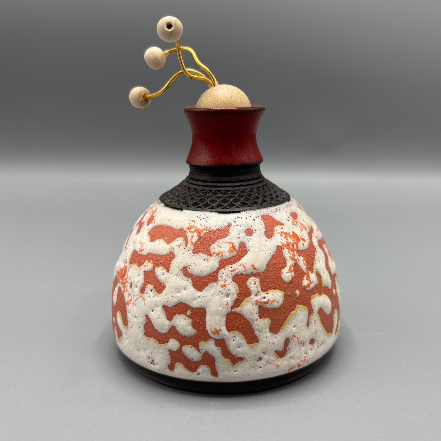 Geoffrey Swindell Bud Vase with decorative stopper
