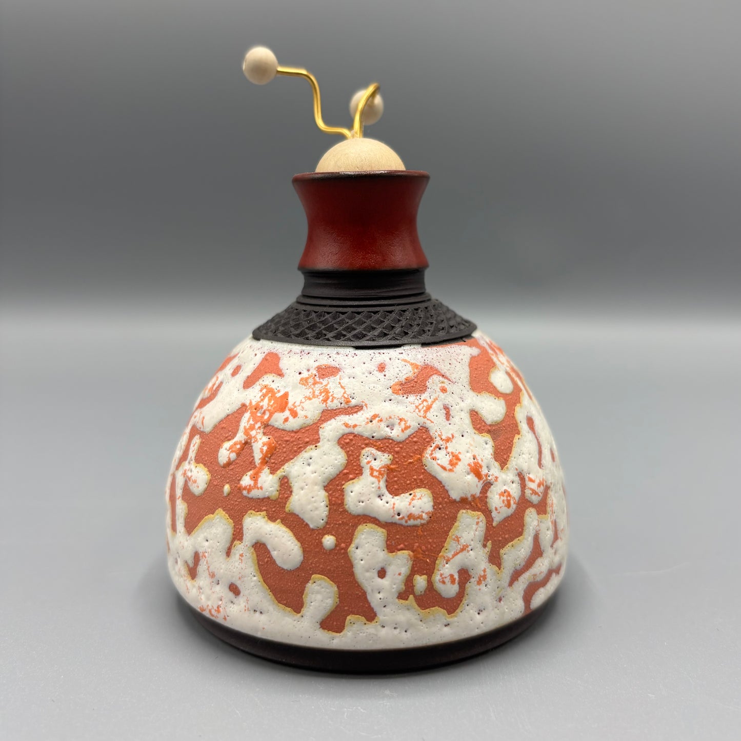 Geoffrey Swindell Bud Vase with decorative stopper