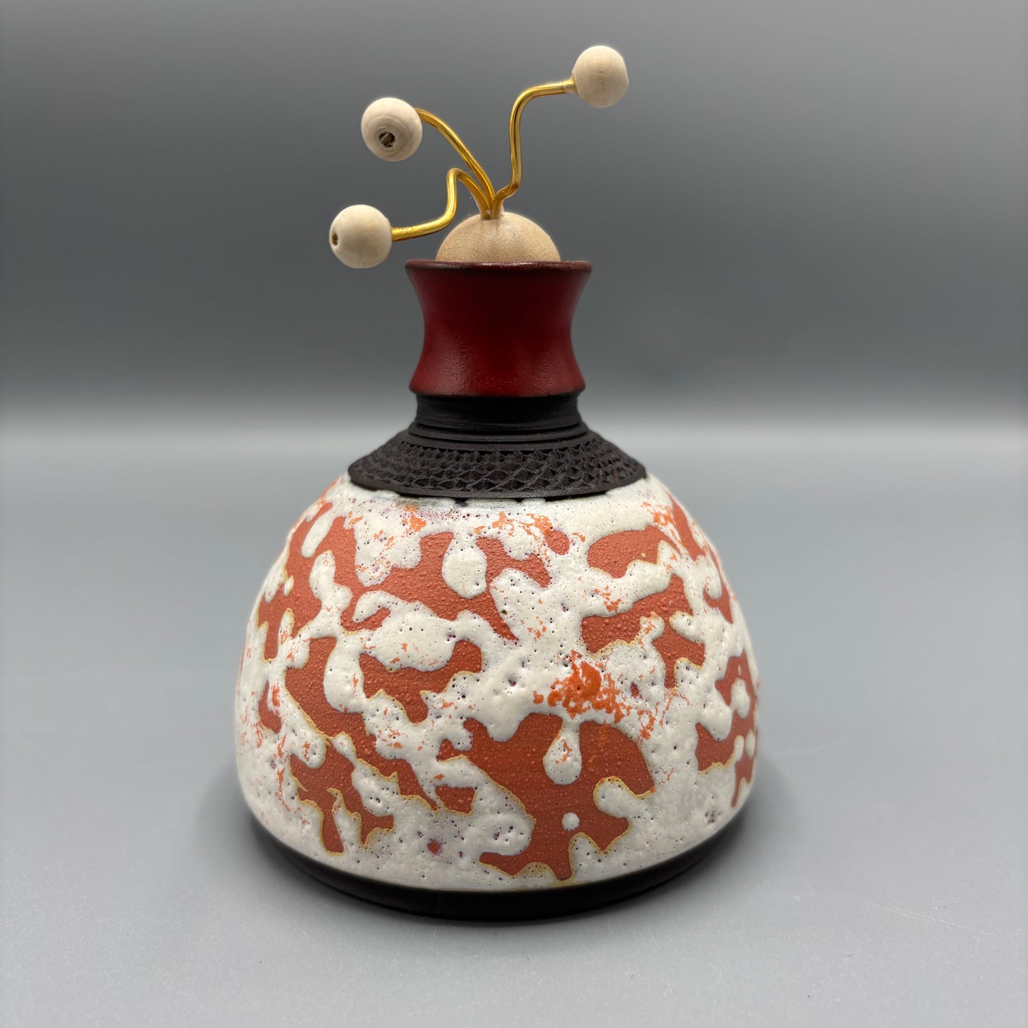 Geoffrey Swindell Bud Vase with decorative stopper