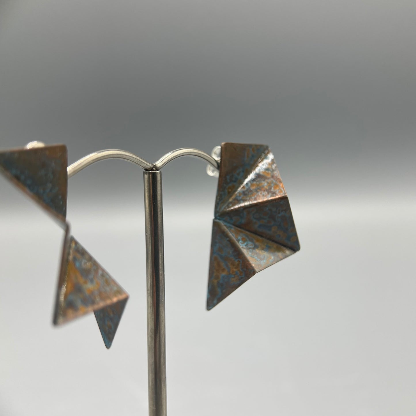 Stephanie Hopkins Copper Origami Earrings