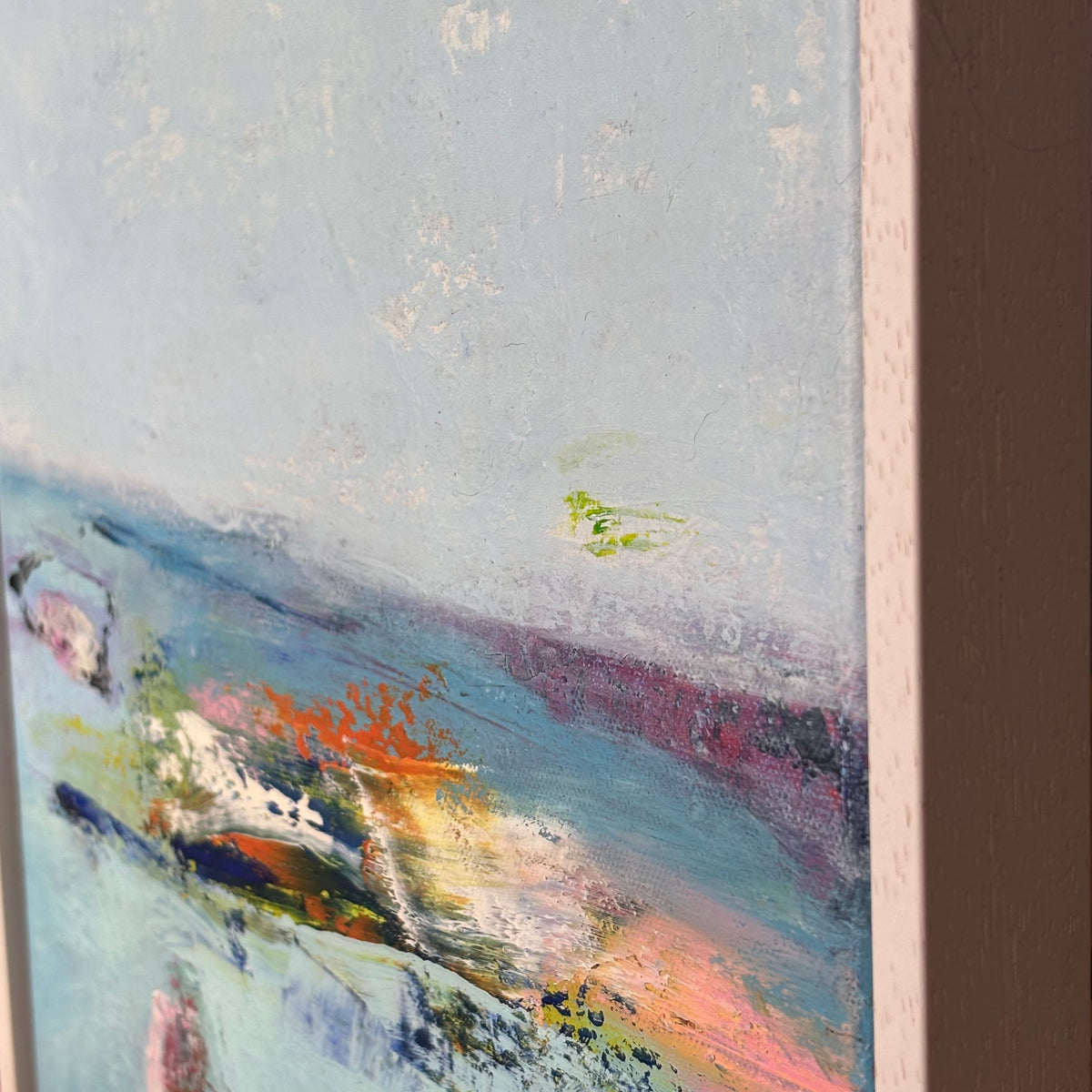 Niamh Collins – Stormy Seas 33 × 33cm (Framed)