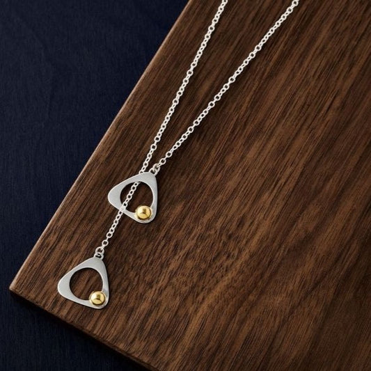 DesignsbyMia Tatiana Lariat on 25" Silver Chain