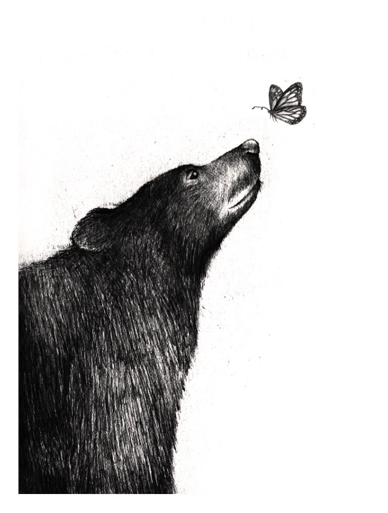 Esther Connon - Bear and Butterfly Print