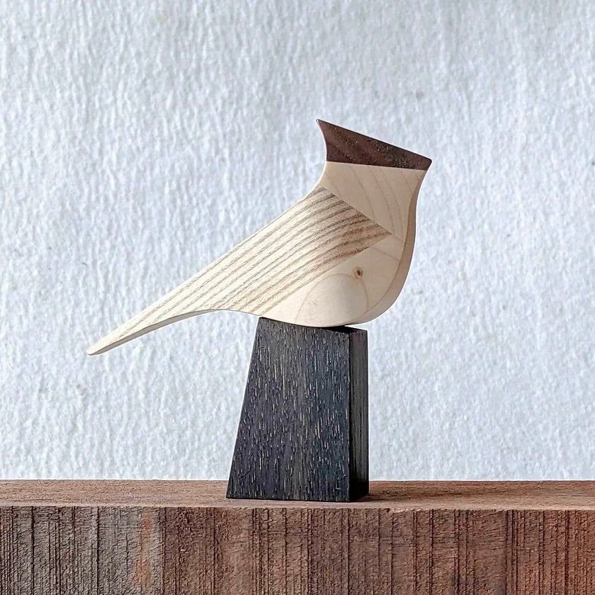 Curio Studio Handmade Crested Tit