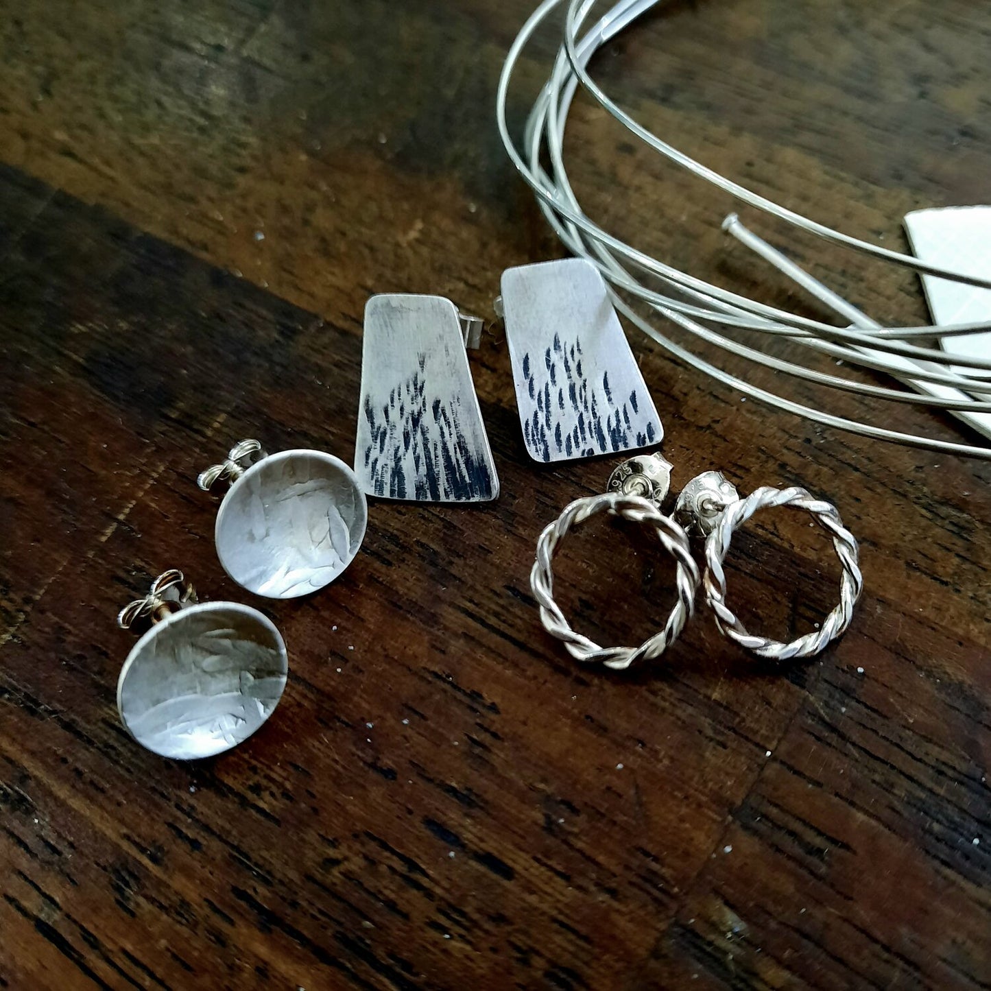 Silver Stud Earrings Workshop