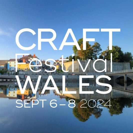 poster of craft festival with cardigan harbour background