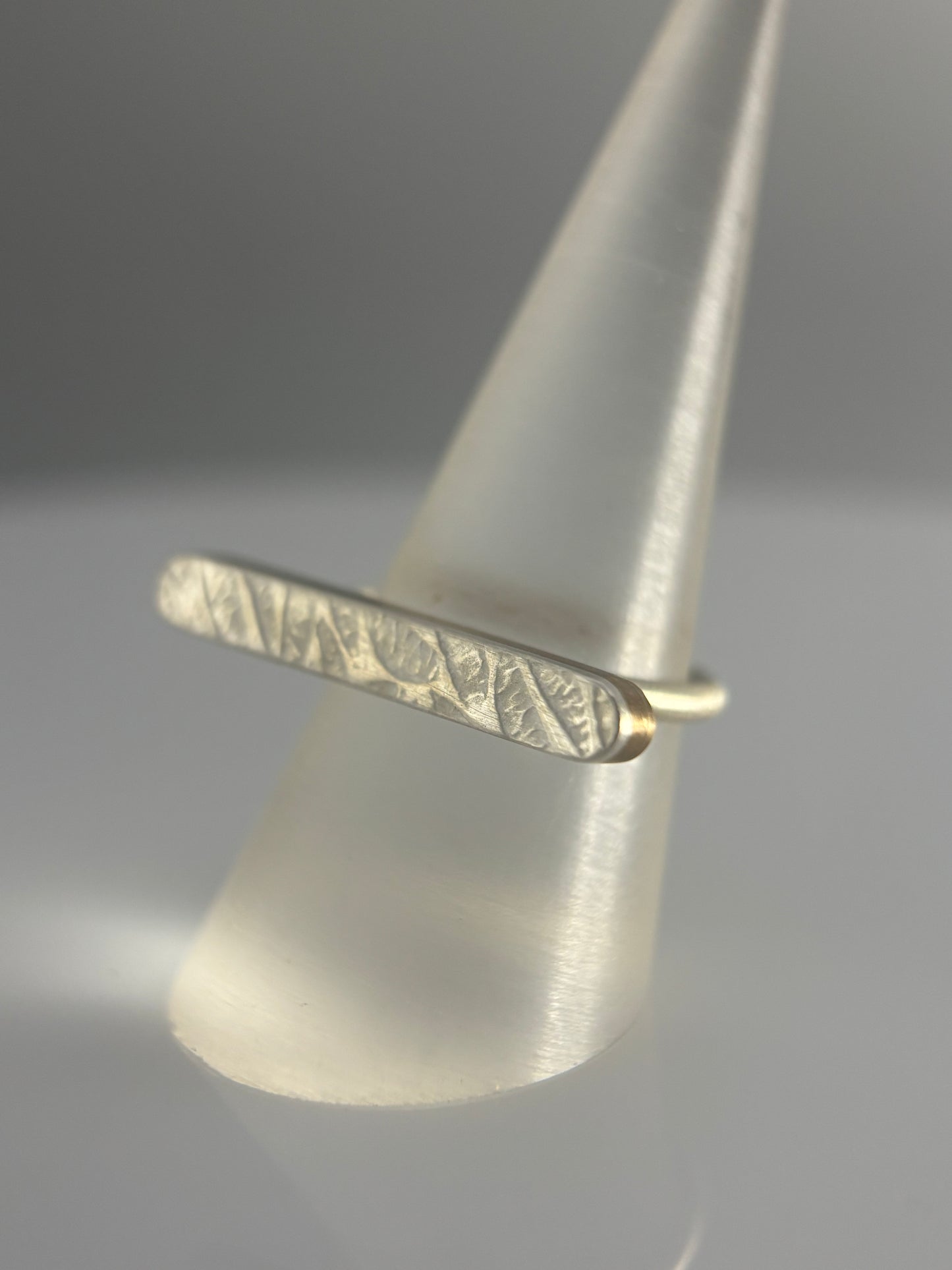 Papermetal – Across The Bar Ring (Silver & Brass) – Size N 1/2
