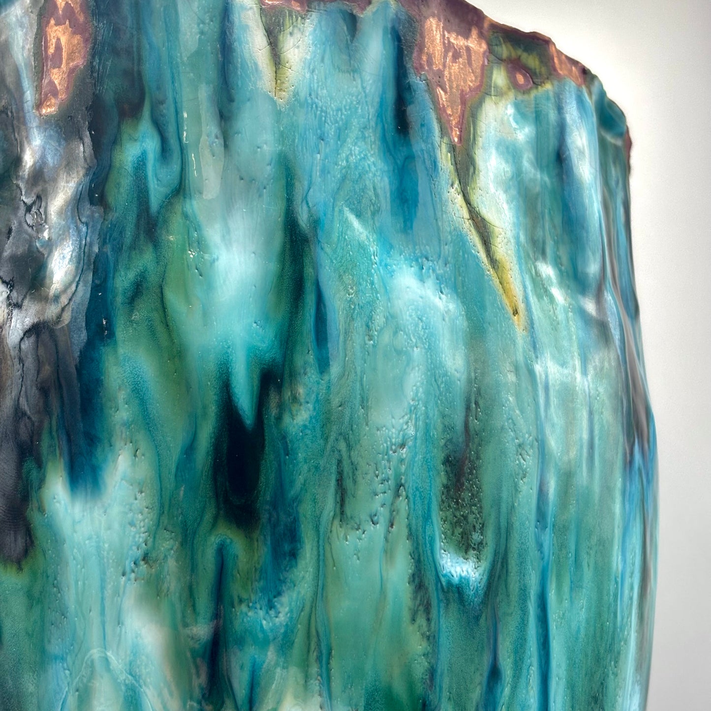 Cruan – Shades of White (Enamelled Copper Vessel)