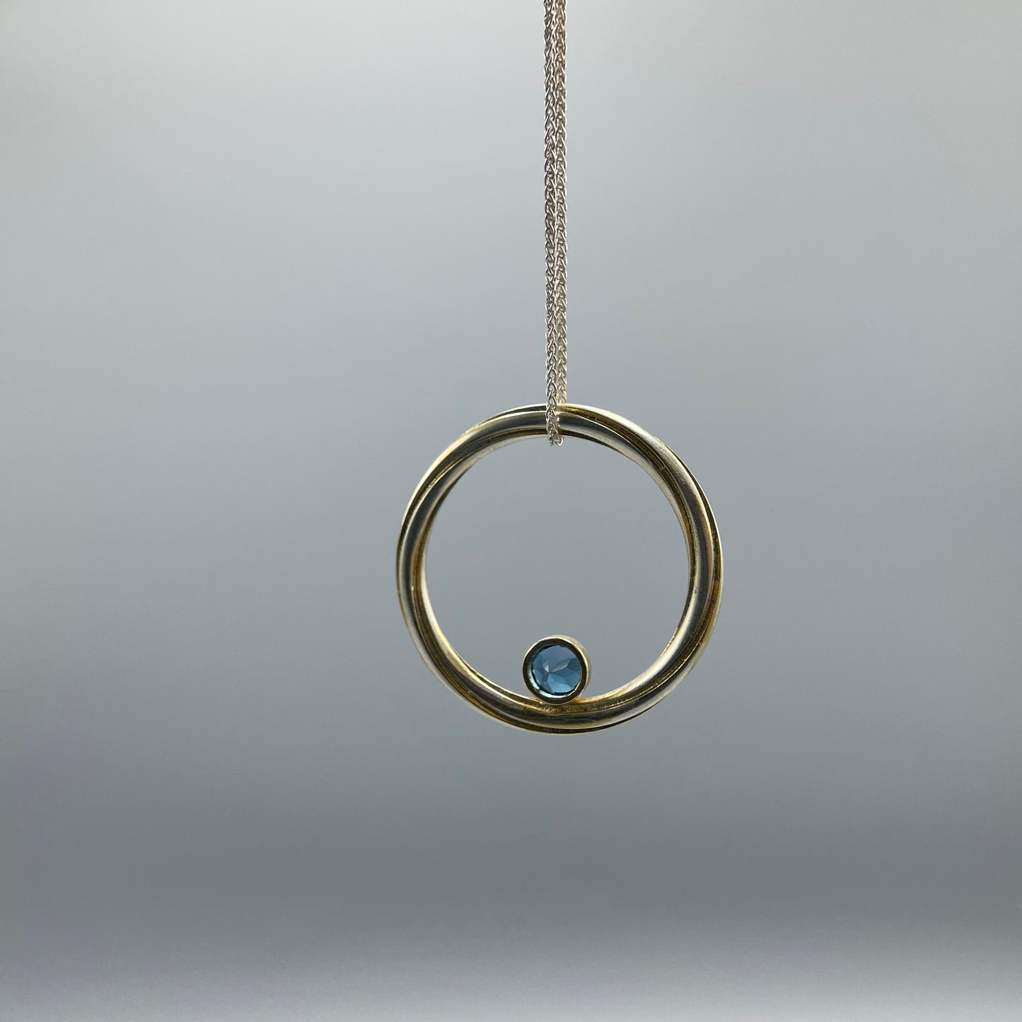 Alice Gow Twist Continuum Pendant with London Blue Topaz