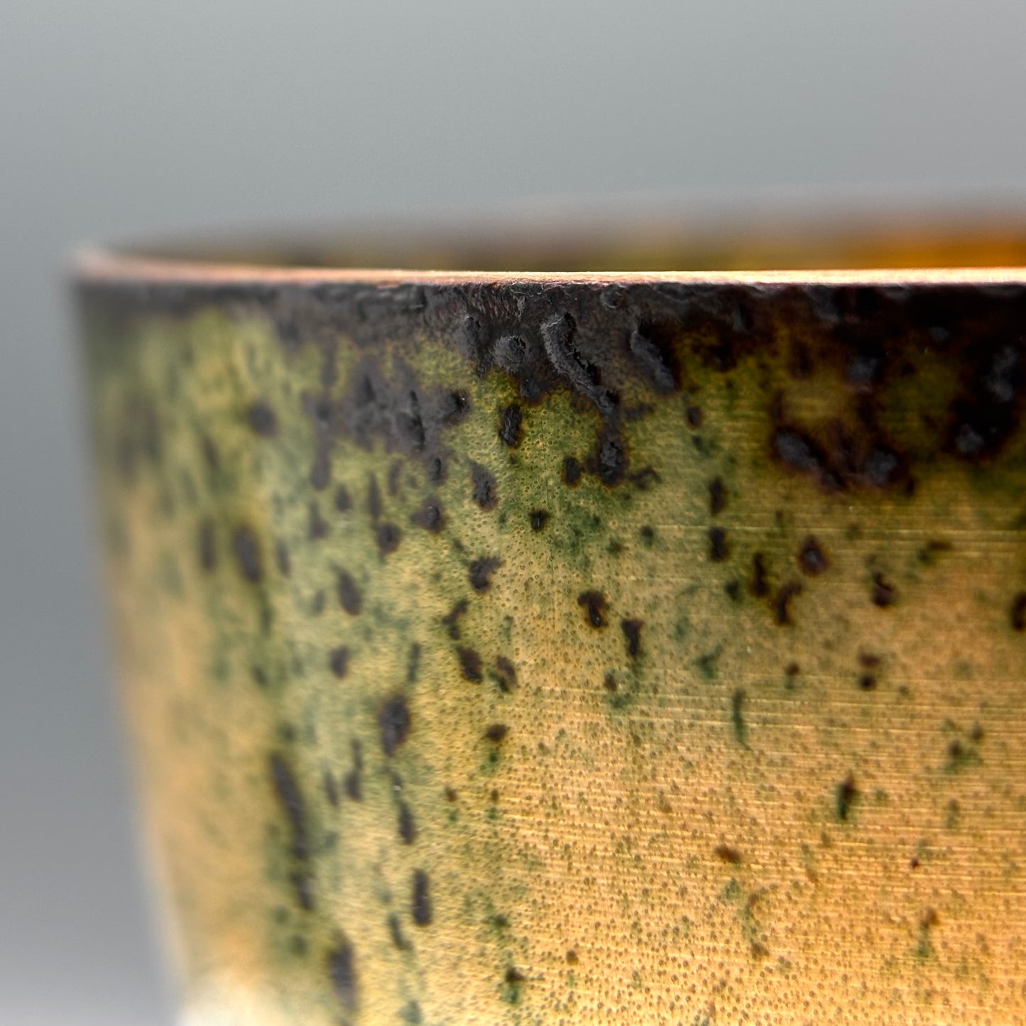 Cruan – Fairview Enamelled Copper Bowl (Hard White & Gold)