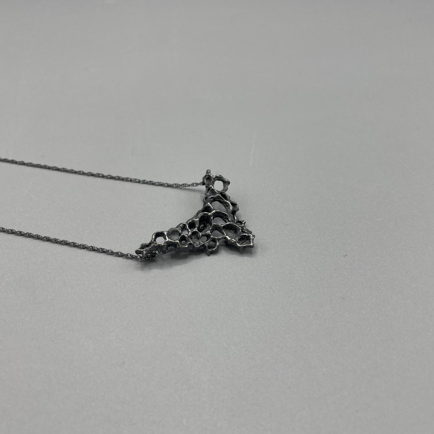 Beca Beeby Morphogenetic Oxidised Necklace