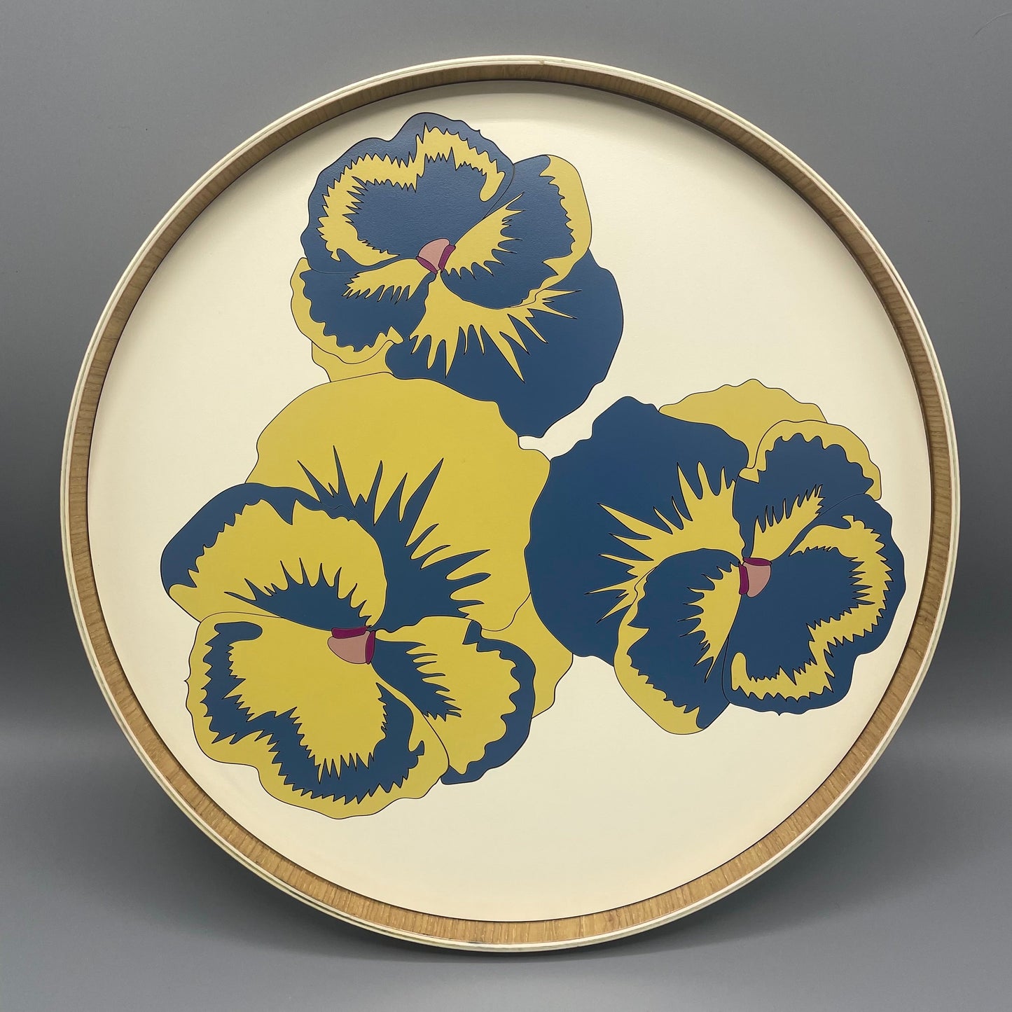 Lucy Turner Formica Marquetry Pansy Tray