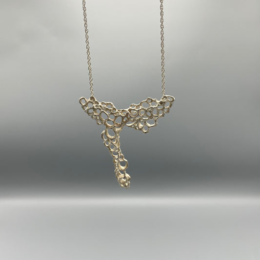 Beca Beeby Morphogenetic Silver Necklace