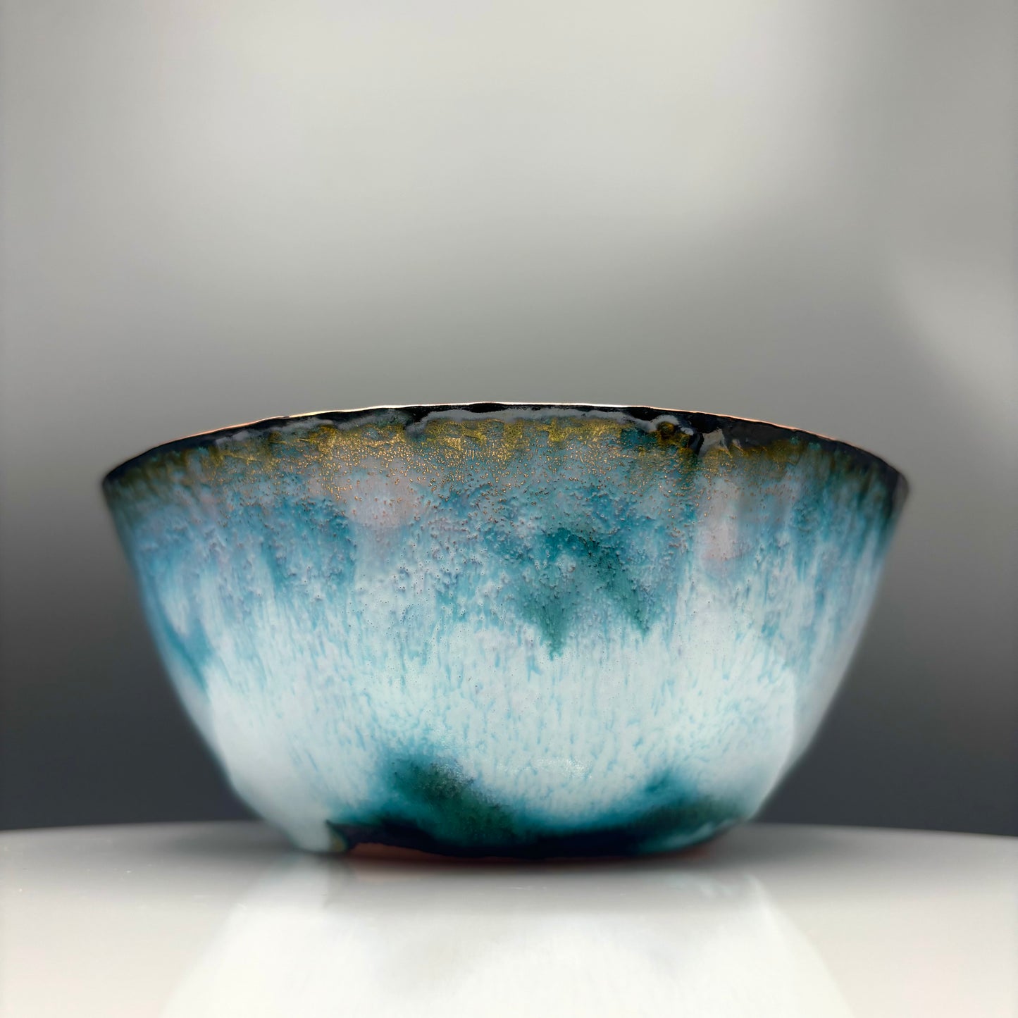 Cruan – Marino Enamelled Copper Bowl (Soft White II)