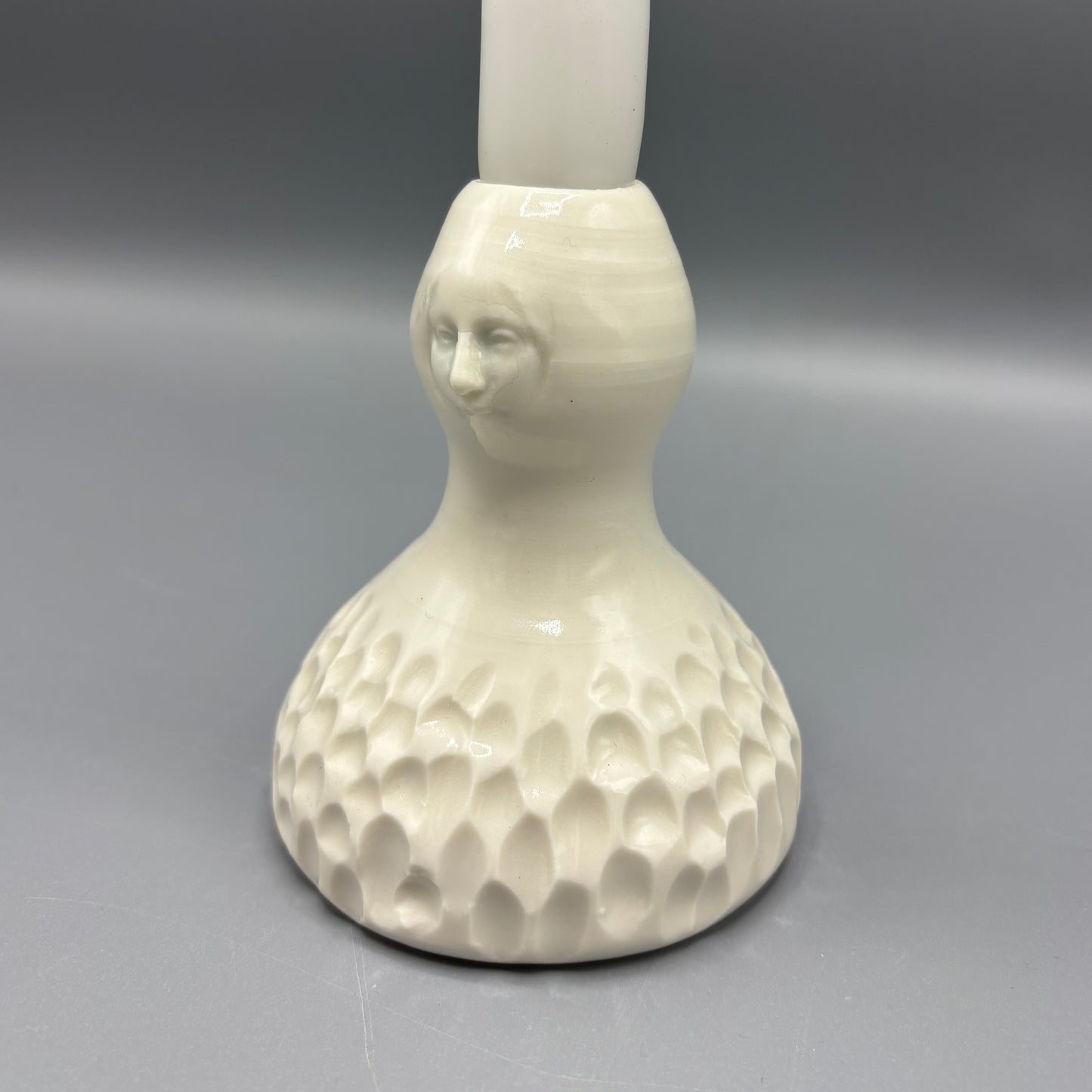 Anja Lubach 'Carved Candle Holder Bud Vase'