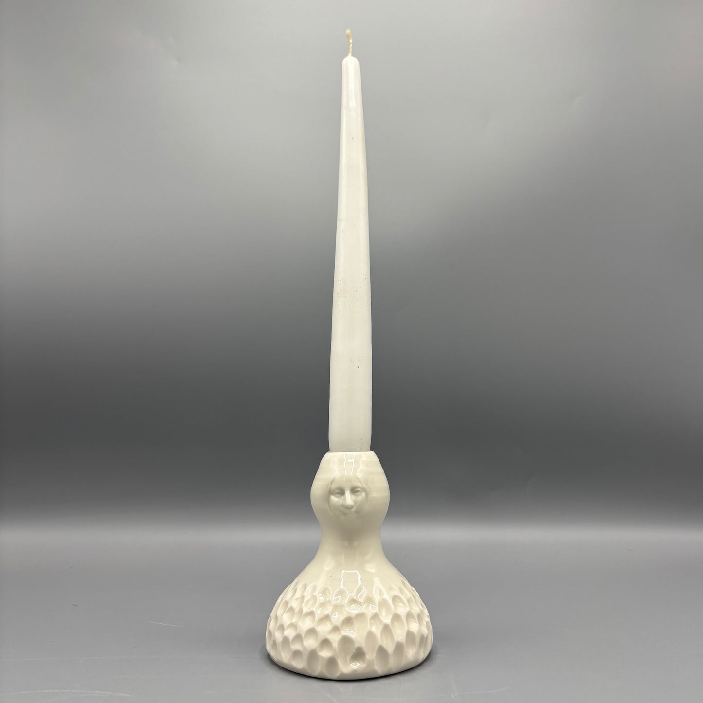 Anja Lubach 'Carved Candle Holder Bud Vase'