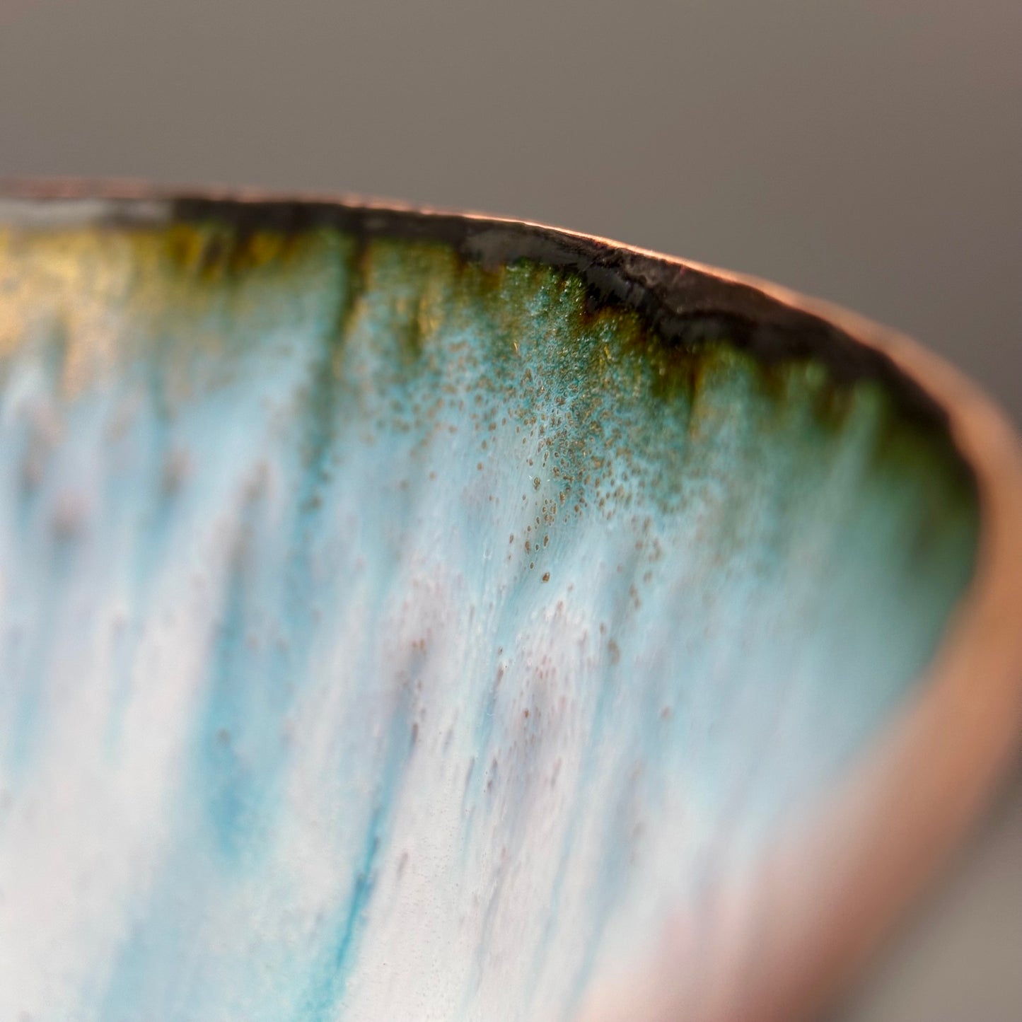 Cruan – Marino Enamelled Copper Bowl (Soft White II)