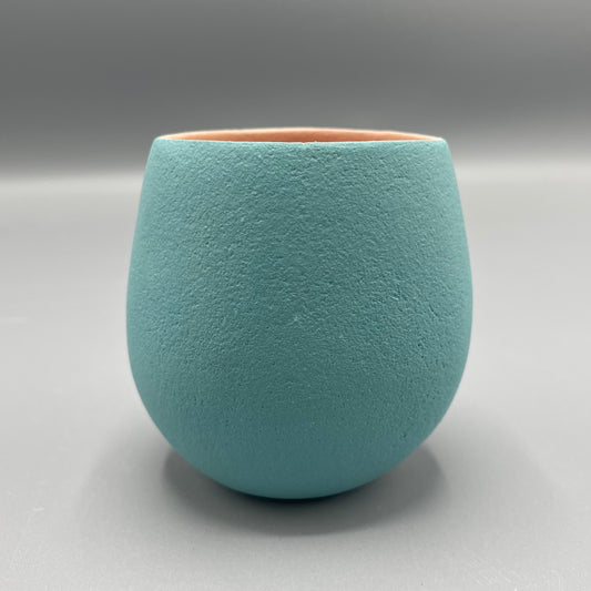 Maria Wojdat Contrast Pink & Aqua Vessel