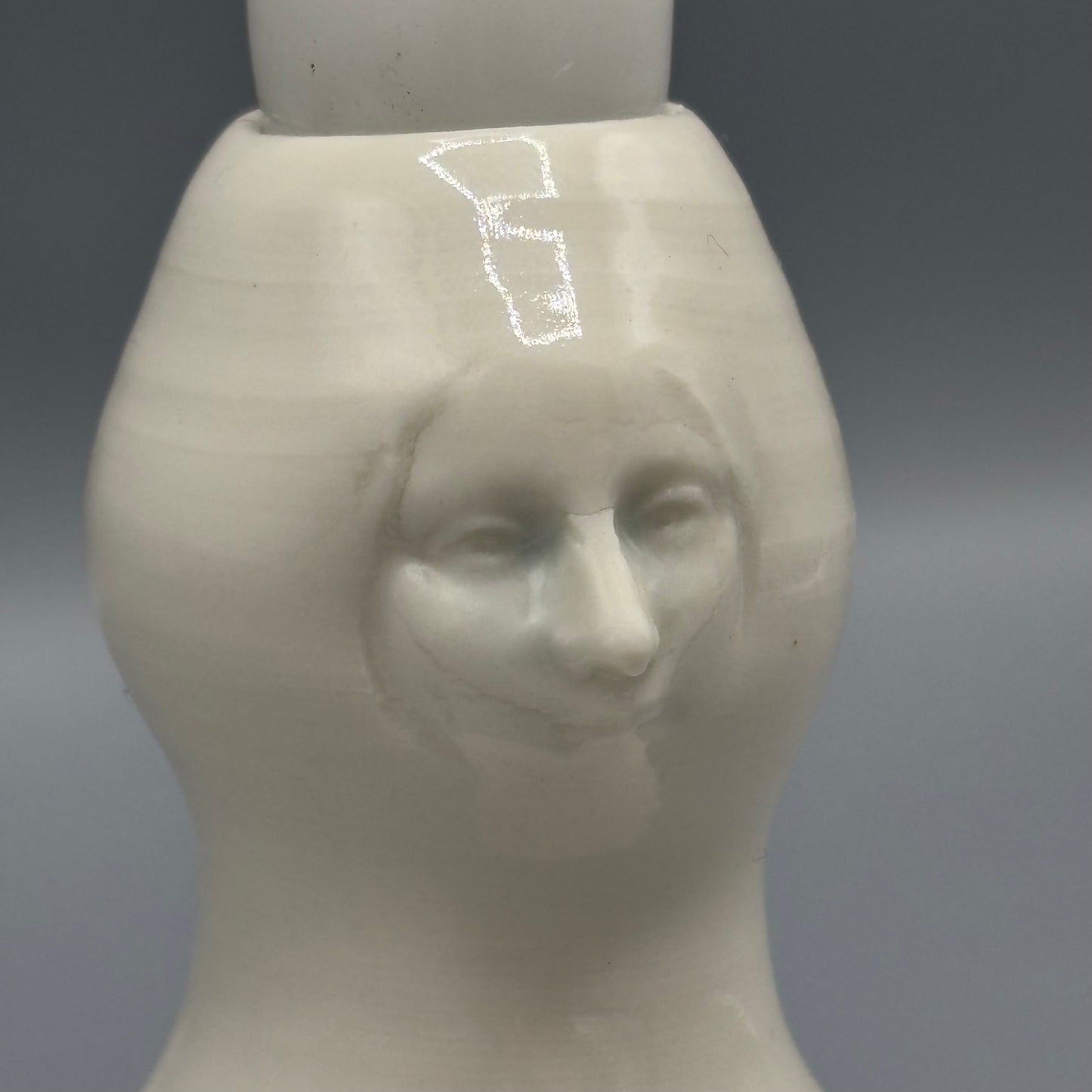 Anja Lubach 'Carved Candle Holder Bud Vase'