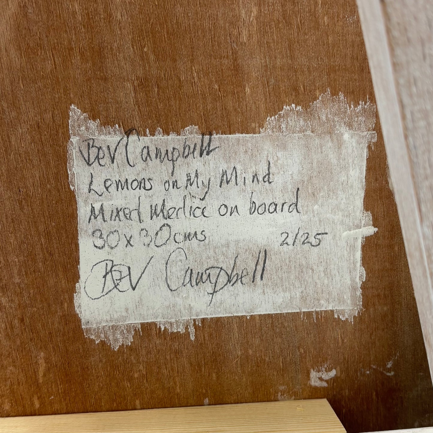 Bev Campbell 'Lemons on My Mind' 2025