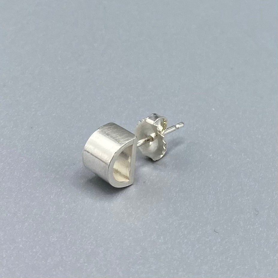 Emma Farquharson Small Silver Folded Studs