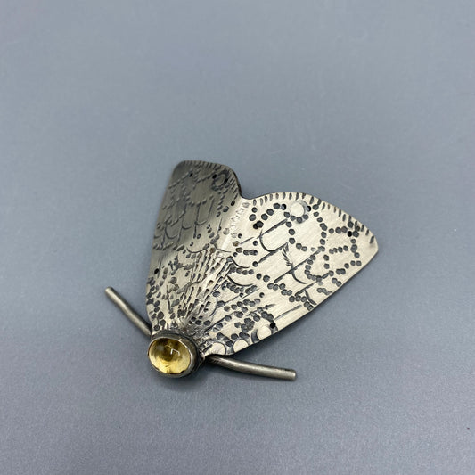 Emma McGilchrist Lace Moth Brooch