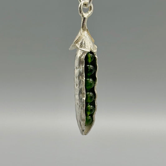 Tim Blades 'Pea Pod Drop Pendant'