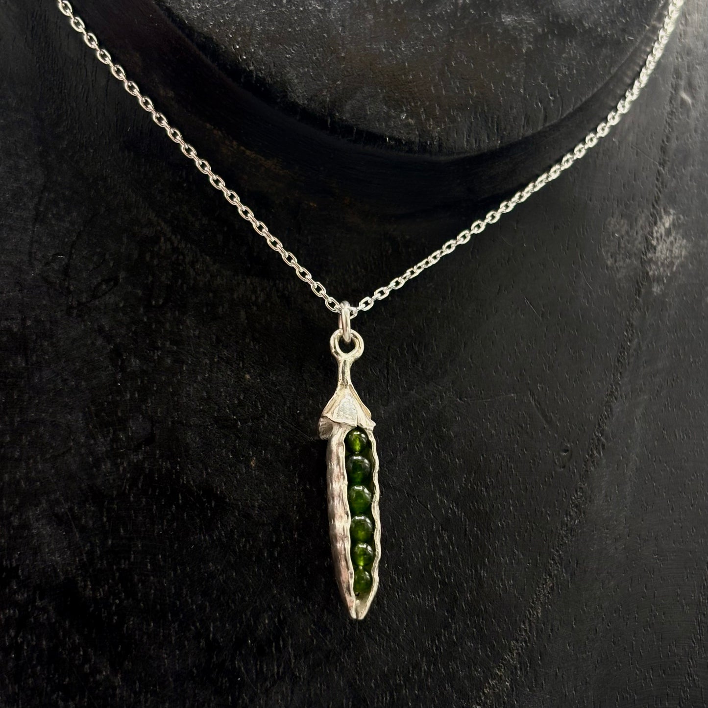 Tim Blades 'Pea Pod Drop Pendant'