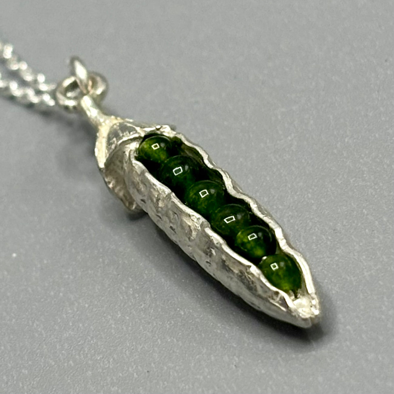 Tim Blades 'Pea Pod Drop Pendant'