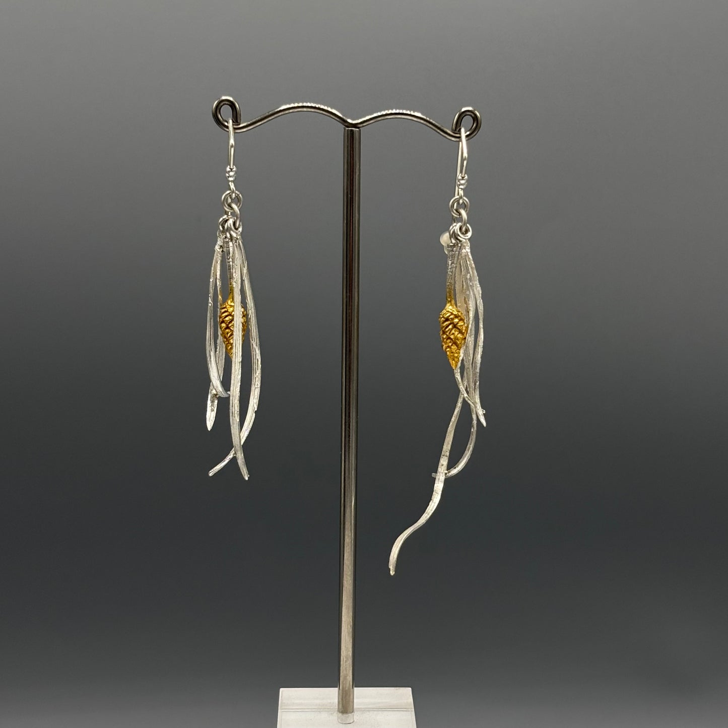 Tim Blades 'Pine Needle Drop Earrings'