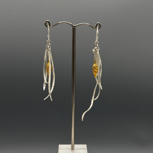 Tim Blades 'Pine Needle Drop Earrings'