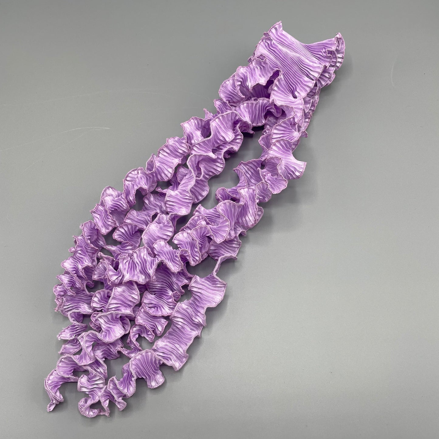 Nawal Gebreel Handmade Scarf Lilac Spiral