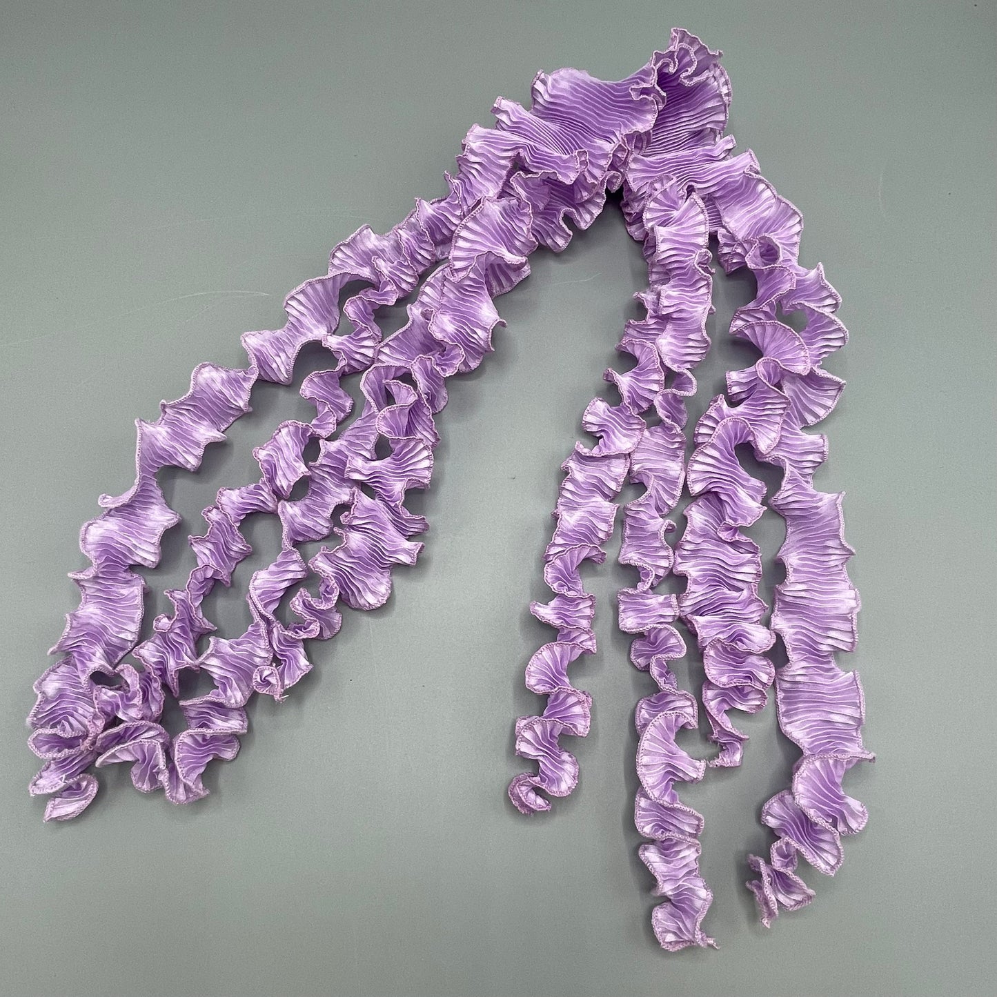 Nawal Gebreel Handmade Scarf Lilac Spiral