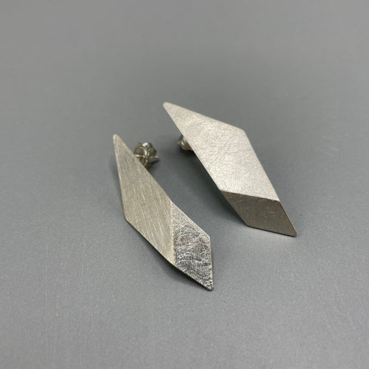 RawObjekt Silver Triangle Earrings