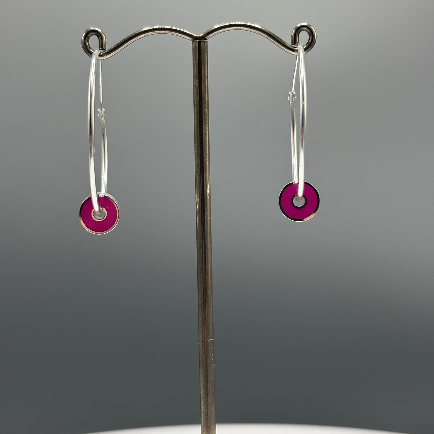 Wilde Works - Sterling silver and resin ‘First Exploration’ Hoops