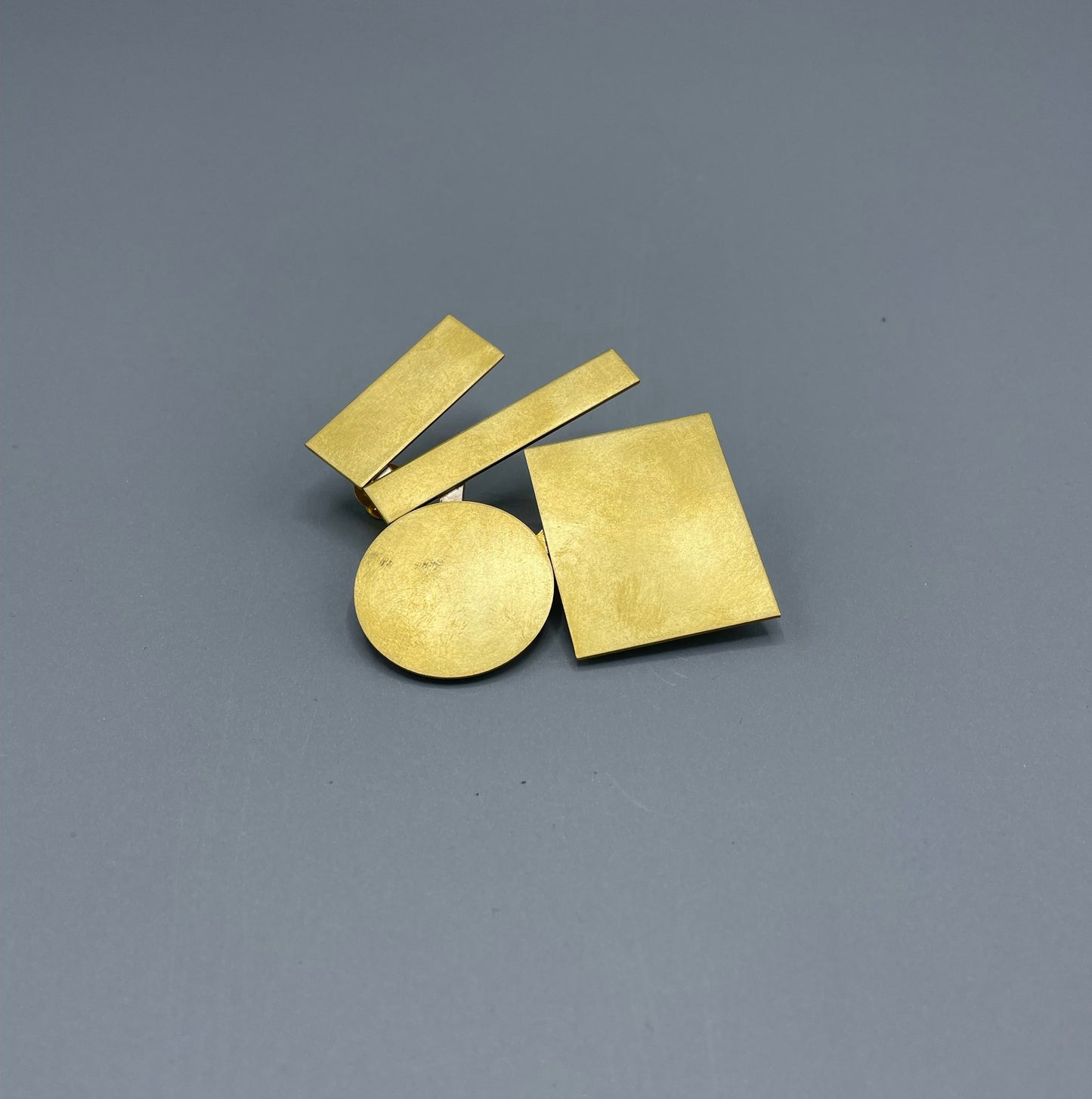 Poppy Norton Brass Shape Stack Brooch